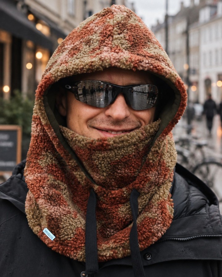 Dviguba balaclava Tedy CAMO Dviguba balaclava Tedy CAMO