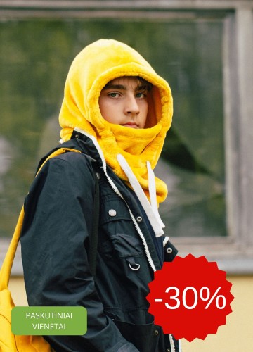 GOBTUVAS balaclava ryškiai geltonas