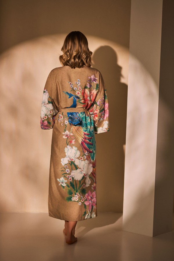 Kimono chalatas NAUJA DIENA- kakavinis