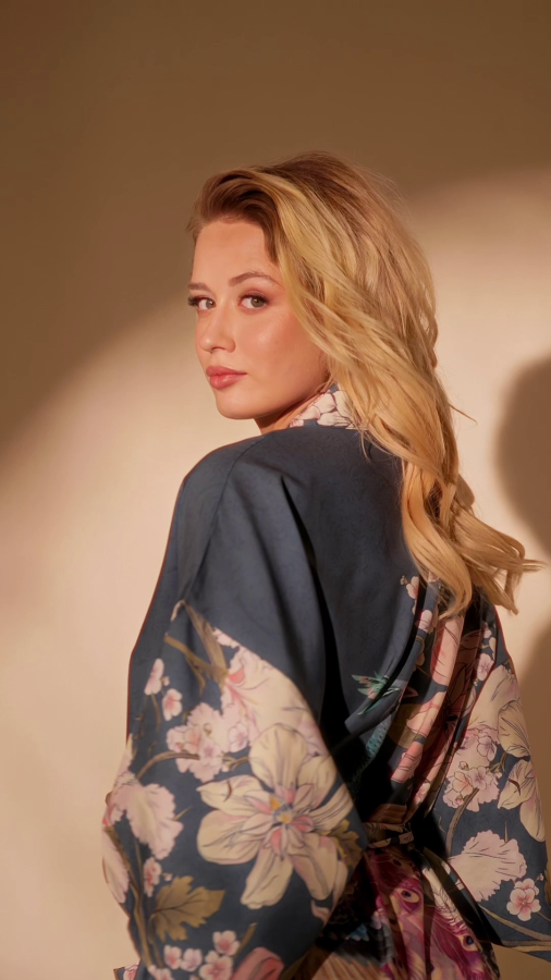 Kimono chalatas NAUJA DIENA- melsvas