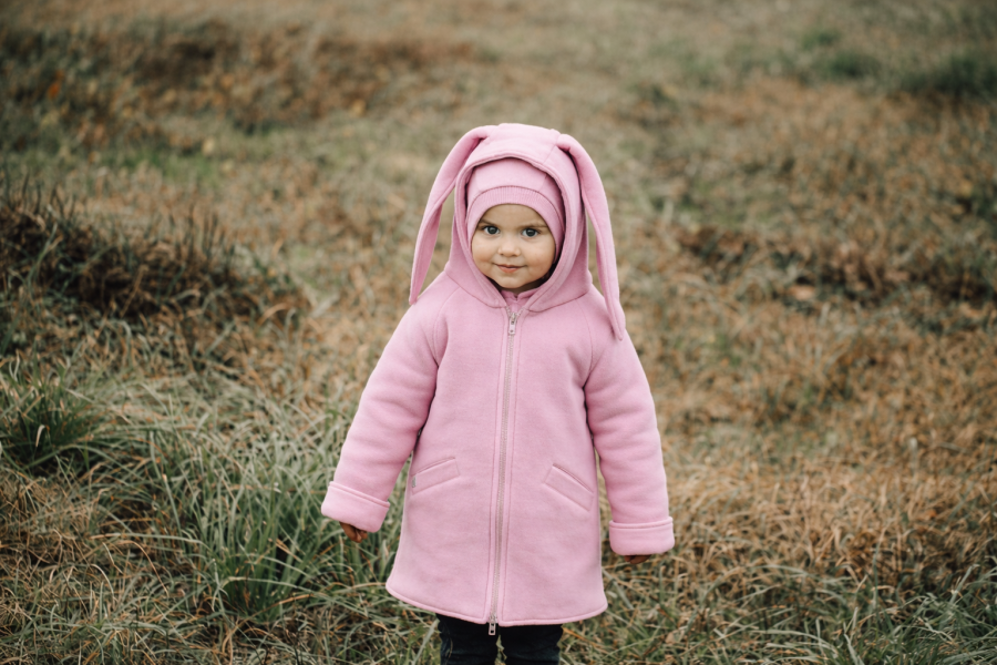 Medvilninis kiškio paltukas dydis 6-7 metai ir 7-8 metai