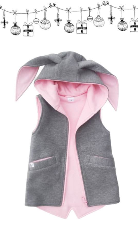 Pink grey Bunny 92