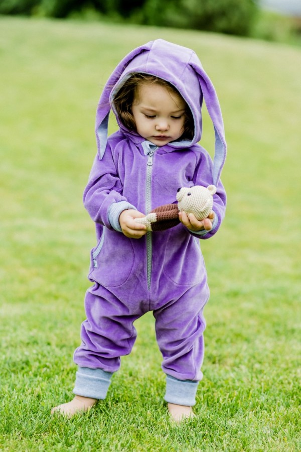 Purple Velour Bunny