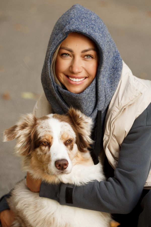 Vilnonė balaclava mėlyna