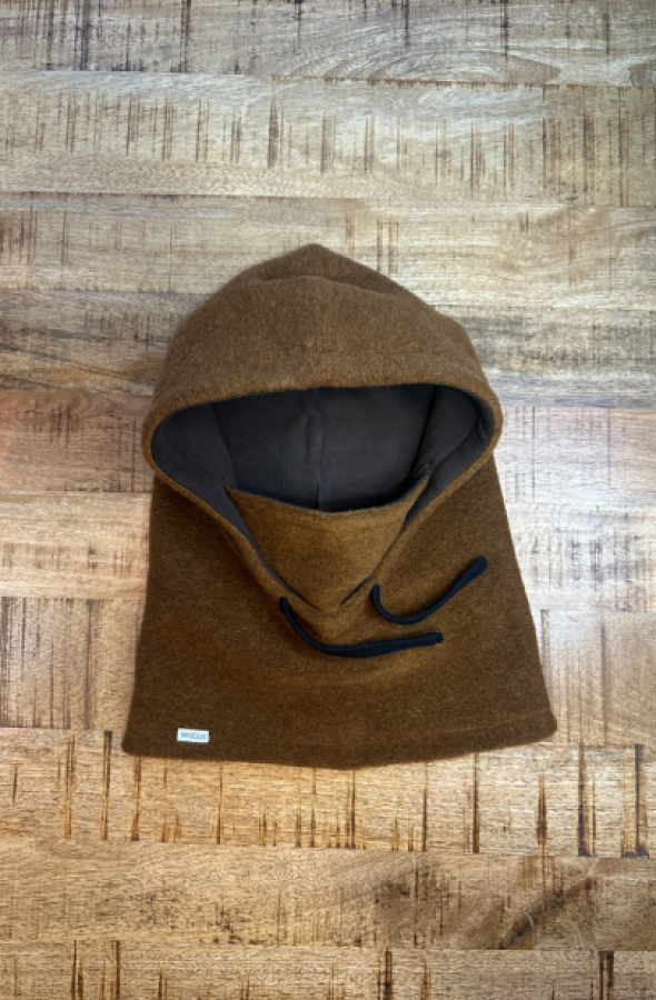 Vilnonė balaclava ruda