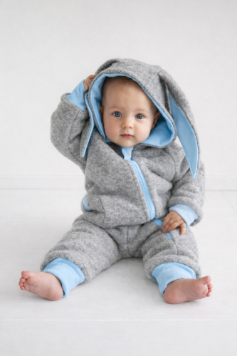 Vilnonis kiškio kombinezonas