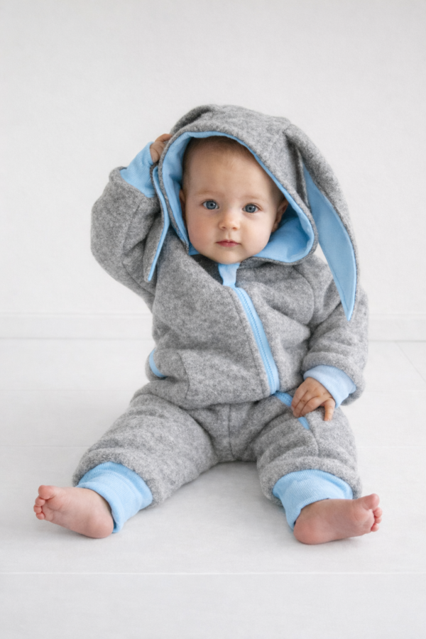 Vilnonis kiškio kombinezonas