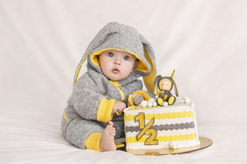 Vilnonis kombinezonas Wool Baby Yellow Bunny
