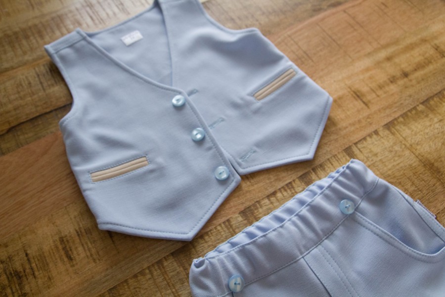 Žydras krikštynų kostiumėlis