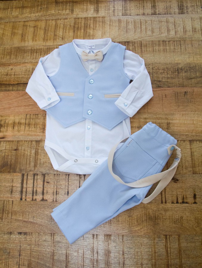 Žydras krikštynų kostiumėlis