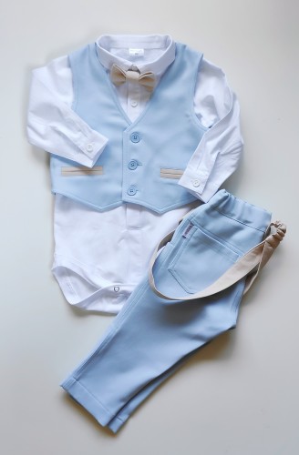 Žydras krikštynų kostiumėlis