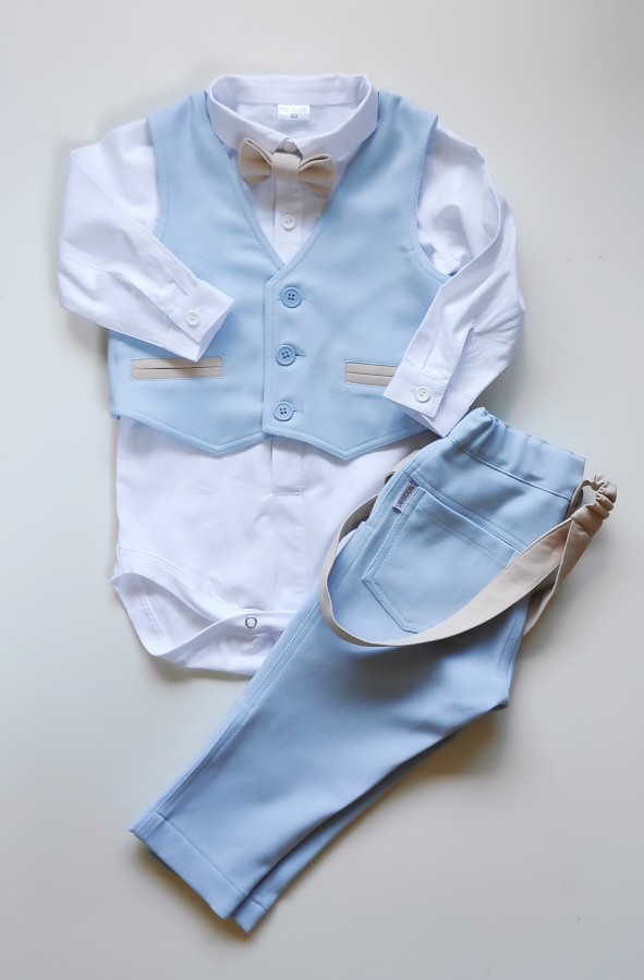 Žydras krikštynų kostiumėlis