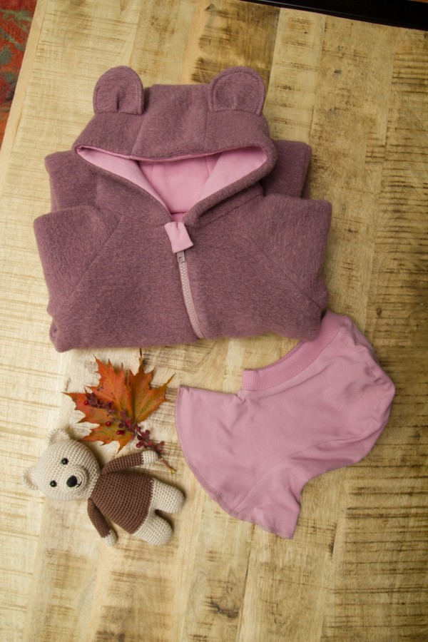 Ash Pink Baby Wool Bear