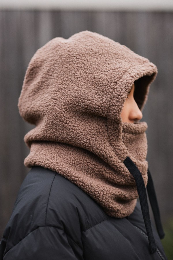 Dviguba balaclava Tedy TAUPE