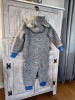 Grey - Blue Baby Wool Bear