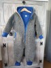 Grey - Blue Baby Wool Bear