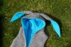 Vilnonė kiškio liemenė Light Blue Bunny