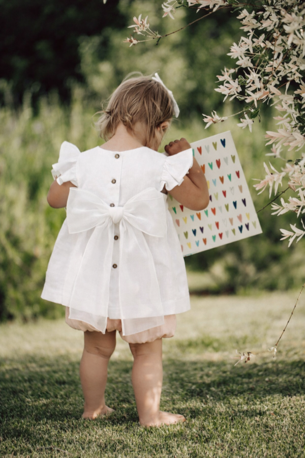 Lininis komplektukas - VASARA su kaspinu