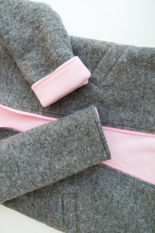 Vilnonis paltukas Pink - Grey Bunny