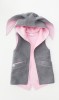 Pink grey Bunny 92