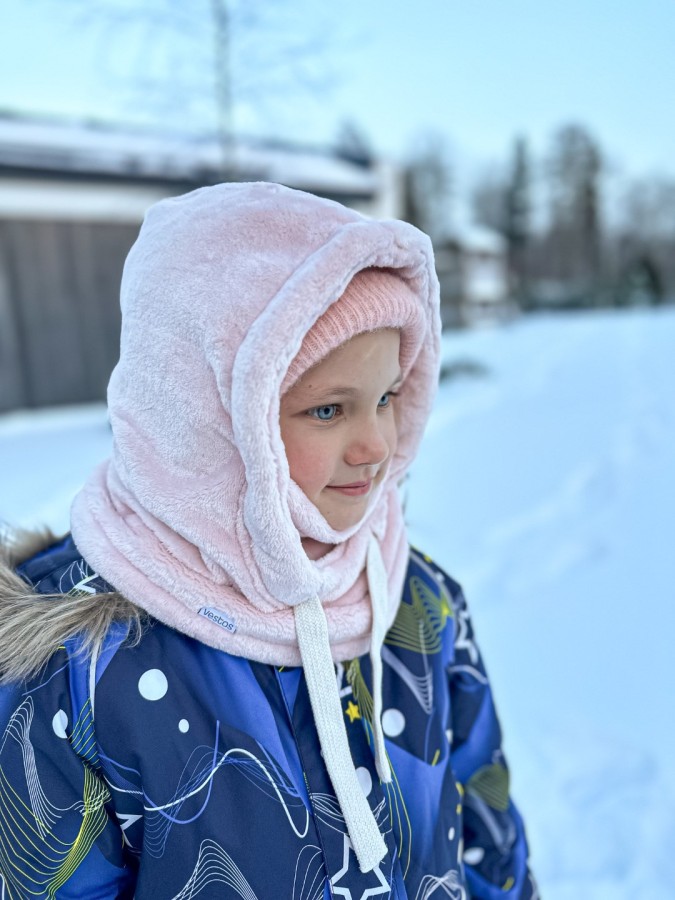 Vaikiška balaclava kreminė