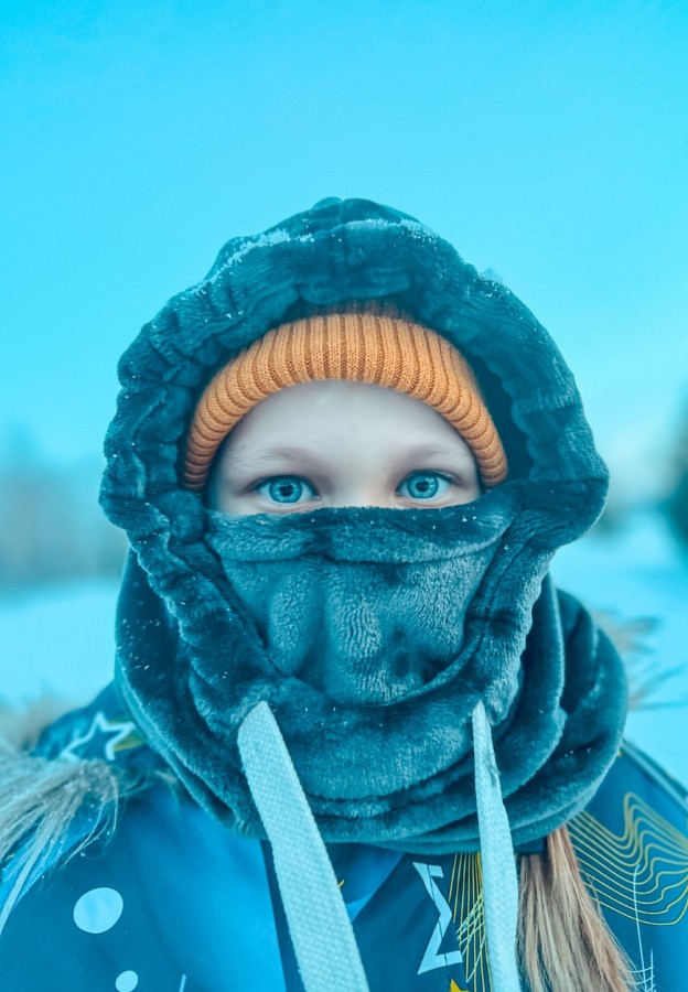 Vaikiška balaclava pilka