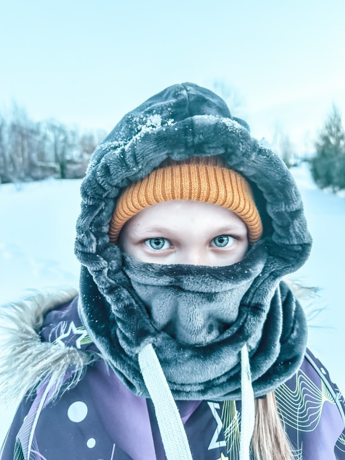 Vaikiška balaclava pilka