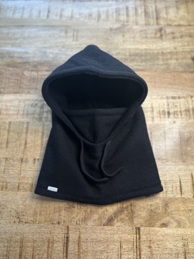 Vilnonė balaclava vaikiška JUODA